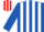 Silk - ROYAL BLUE & WHITE STRIPES, royal blue sleeves, red & white striped cap