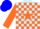 Silk - Light Blue, Orange Star, Orange Blocks on Sleeves, Blue Cap