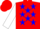 Silk - Red, white and blue 'C', blue stars, white sleeves, red cap