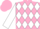 Silk - PINK, White diamonds, White sleeves, Pink cap