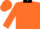 Silk - ORIOLE ORANGE, black collar, oriole orange bars on bl