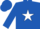 Silk - ROYAL BLUE, red 'M' on white star, red bars