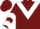 Silk - Burgundy, white inverted chevron, white chevrons on sleeves, burgundy