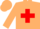Silk - Tan, red cross, red band on sleeves, tan cap