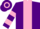Silk - Purple, Pink stripe, hooped sleeves and cap