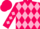 Silk - Fuchsia, pink diamonds, pin