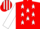 Silk - NAVY, red emblem, white stars, red stripes on white sleeves, navy c