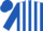 Silk - ROYAL BLUE, white circled 'DEK' and stripes, royal blue cap