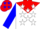 Silk - WHITE, red yoke, blue and red 'AP', white stars on blue sleeve