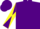 Silk - Purple, purple and yellow diagonal quartered sleeves, yellow