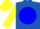 Silk - Royal Blue, Yellow Emblem, Blue disc on Yellow Sleeves, Yellow Cap