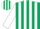 Silk - Dark green, white 'HL', white stripes on sleeves