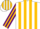 Silk - White, gold trim on purple 'JJ', purple & gold stripes on