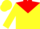 Silk - Yellow, red yoke, yellow 'MB' on back, yellow 'MB' on red