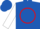 Silk - Royal Blue, White 'TA', Red Circle on White Sle