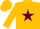 Silk - GOLD, gold 'TFO' on maroon star, gold cap