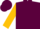 Silk - Maroon, Gold 'MC', Gold Sleeves
