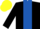 Silk - BLACK, royal blue panel, yellow cap