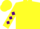 Silk - YELLOW, purple 'JP' in purple horseshoe, purple diamonds on sleeves, yellow