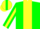 Silk - Green, yellow panel, yellow panel on sleeves