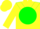 Silk - Yellow, Yellow B on Green disc, Green Chevr