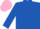Silk - Royal Blue, Pink epauletes and armlet, Pink cap