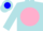 Silk - Powder Blue, Blue C on Pink disc, Pi