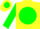 Silk - Yellow, Yellow 'JL' on Green disc, Green Bars on Sleeves