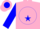 Silk - Pink, Pink Stars on Blue disc, Pink Bars on Blue Sleev