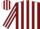 Silk - Burgundy & white stripes