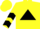 Silk - Yellow, Black Triangle, Black Chevrons on Sleeves, Yellow Ca