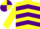 Silk - Yellow and Purple chevrons, Yellow sleeves, quartered cap