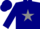 Silk - Navy Blue, grey Star