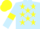 Silk - Light Blue, Yellow stars, armlets and cap