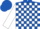 Silk - ROYAL BLUE, white blocks on sleeves, royal blue cap