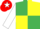 Silk - Emerald Green and Yellow (quartered), White sleeves, Red cap White star