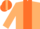 Silk - TAN and ORANGE quarters, orange stripe on tan sleeves, orange c