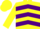 Silk - Yellow, Purple chevrons, Yellow cap