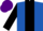Silk - ROYAL BLUE, black panel & sleeves, purple cap