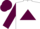 Silk - White, Maroon triangle, sleeves and cap