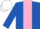 Silk - Royal Blue, Pink stripe, White cap