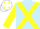 Silk - LIGHT BLUE, yellow cross belts & sleeves, white cap, yellow spots