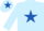 Silk - Light Blue, Royal blue star, light Blue cap with royal blue star