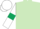 Silk - Light Green, White sleeves, Dark Green armlets, White cap