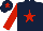 Silk - Dark Blue, Red star, sleeves and star on cap