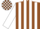 Silk - Brown and White stripes, White sleeves, check cap