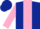 Silk - Dark Blue, Pink Panel, Pink Sleeves, Dark Blue Cap