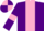 Silk - Purple, Pink stripe and armlets, quartered cap