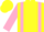 Silk - Fluorescent Yellow, Pink Braces and 'JP', Pink Bars on sleeves