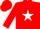 Silk - Red, Red 'G' on White Star, Red Cap